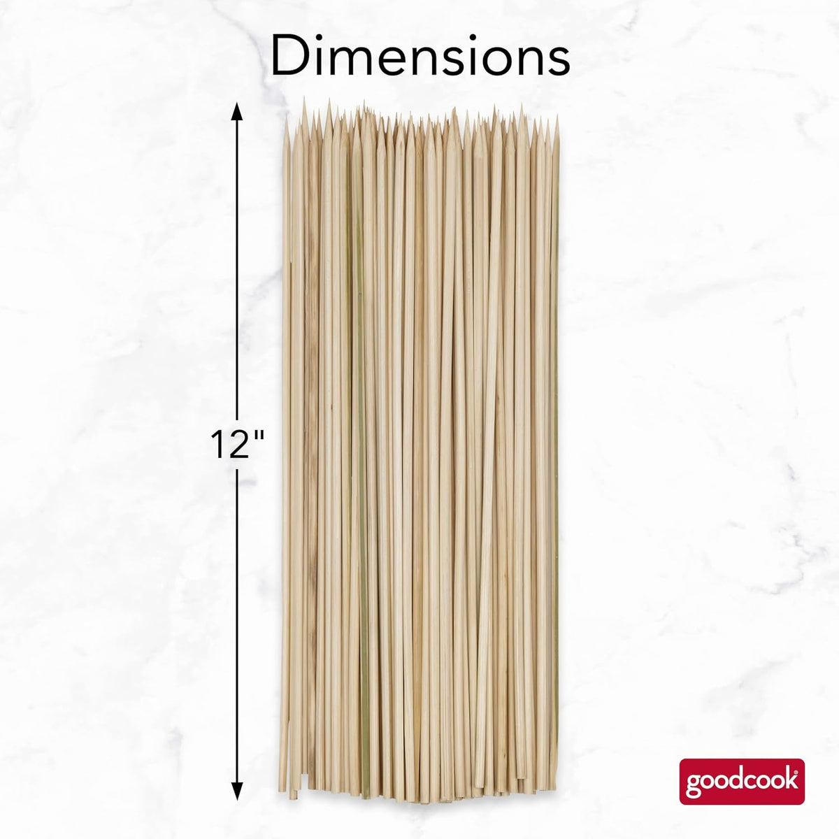 goodcook Everyday 12" Bamboo Skewers, 100 count-076753244558-LR-226960-6-LR eShop