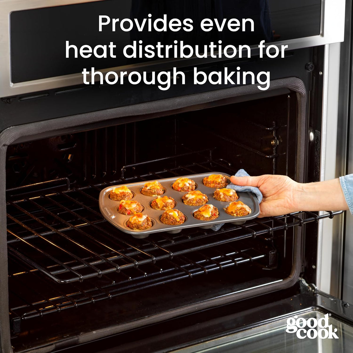 goodcook Everyday Mini Muffin Pan, 12-Cup-076753040327-LR-222099-10-LR eShop