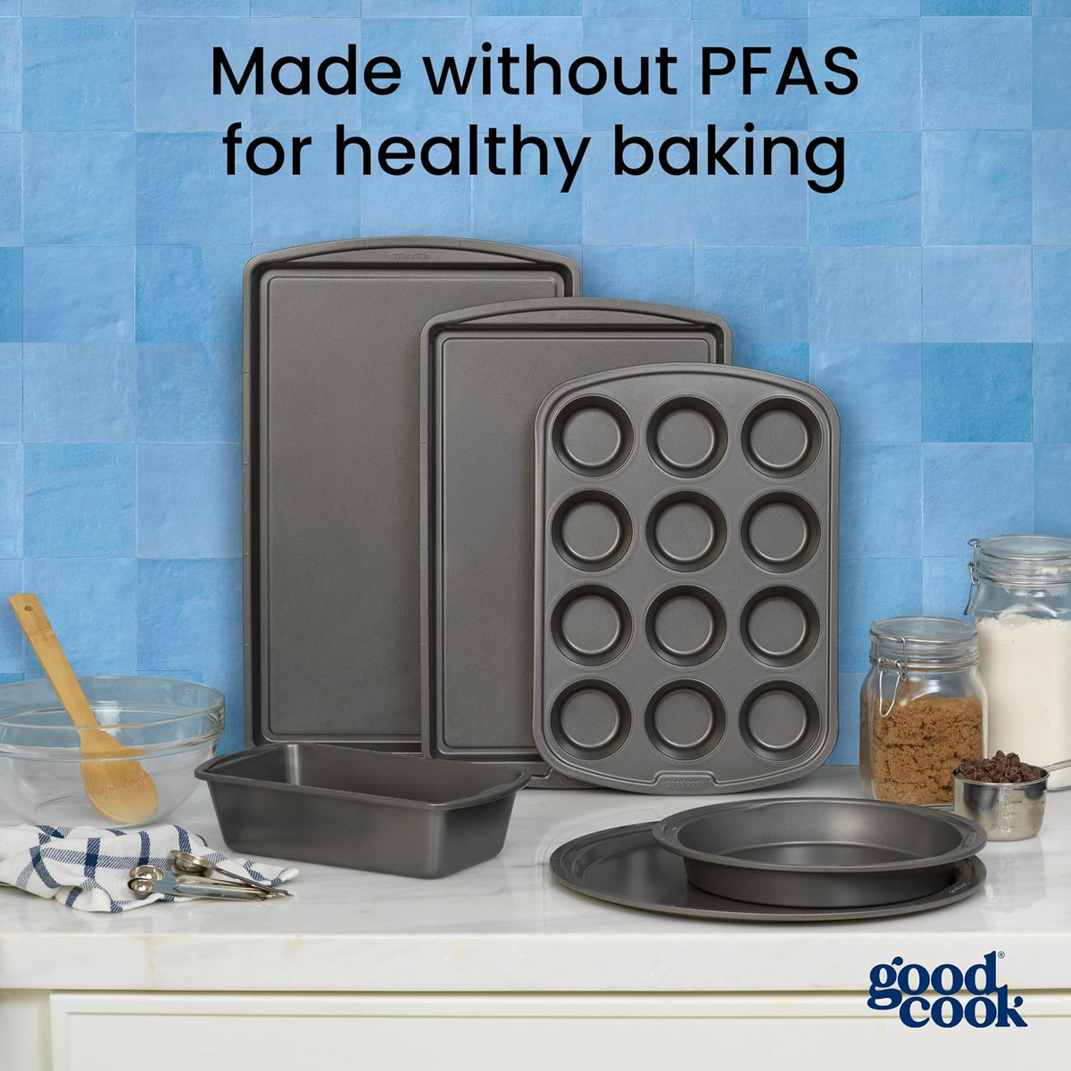 goodcook Everyday Mini Muffin Pan, 12-Cup-076753040327-LR-222099-12-LR eShop