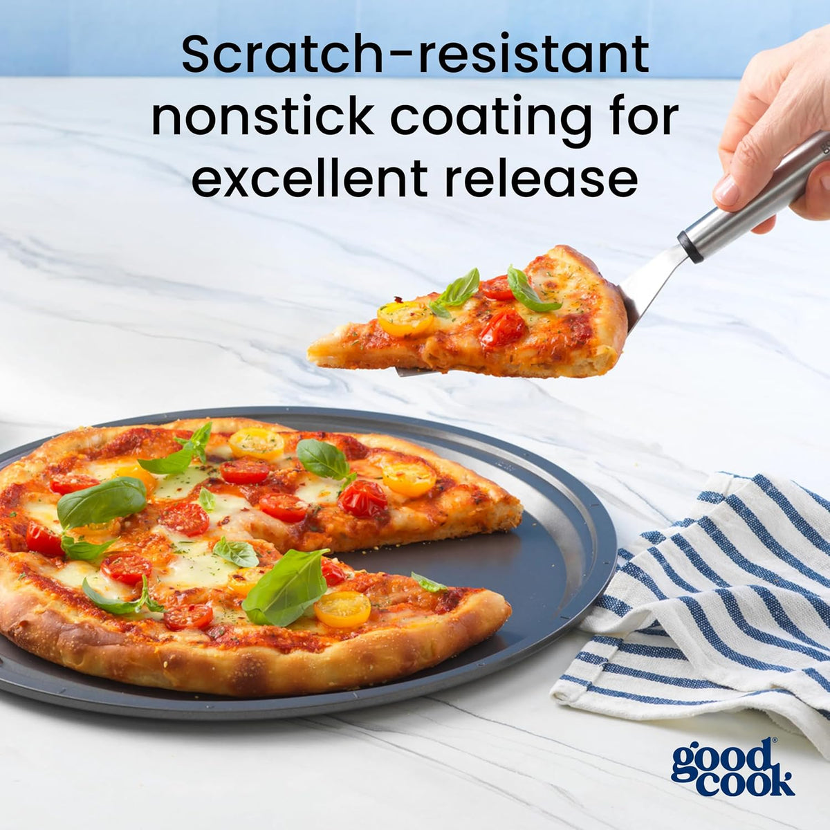 goodcook Everyday Nonstick Steel Pizza Pan, 12"-076753040365-LR-222034-5-LR eShop
