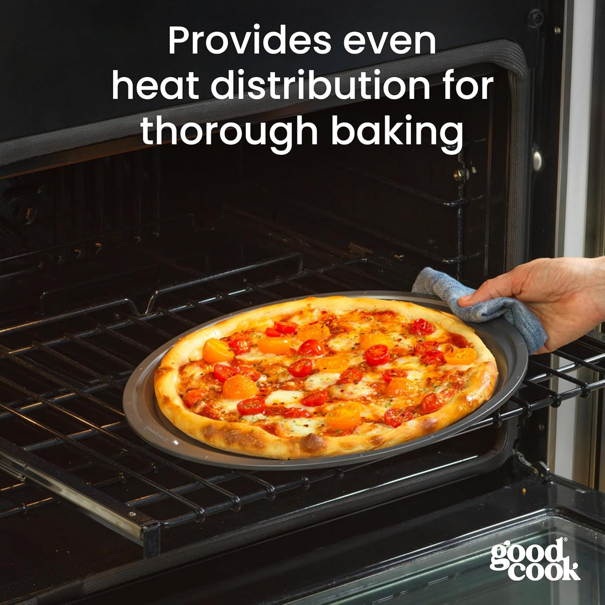 goodcook Everyday Nonstick Steel Pizza Pan, 12"-076753040365-LR-222034-7-LR eShop