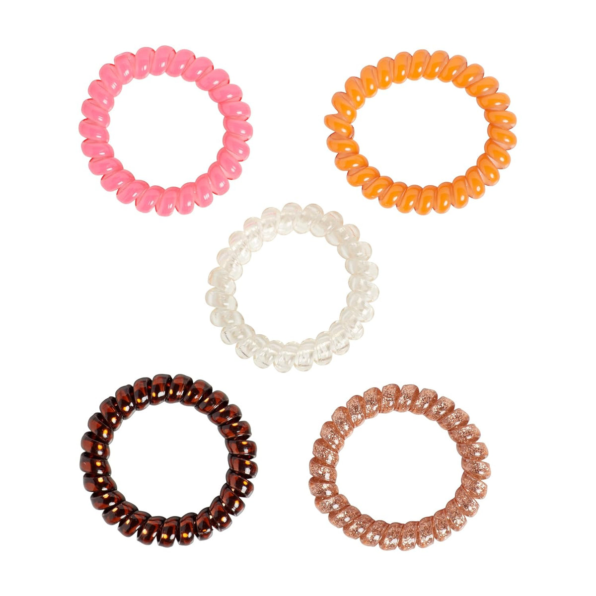 Goody Dentless Spiral Hair Ties - Warm Tones, 5 count-041457175279-LR-335526-2-LR eShop