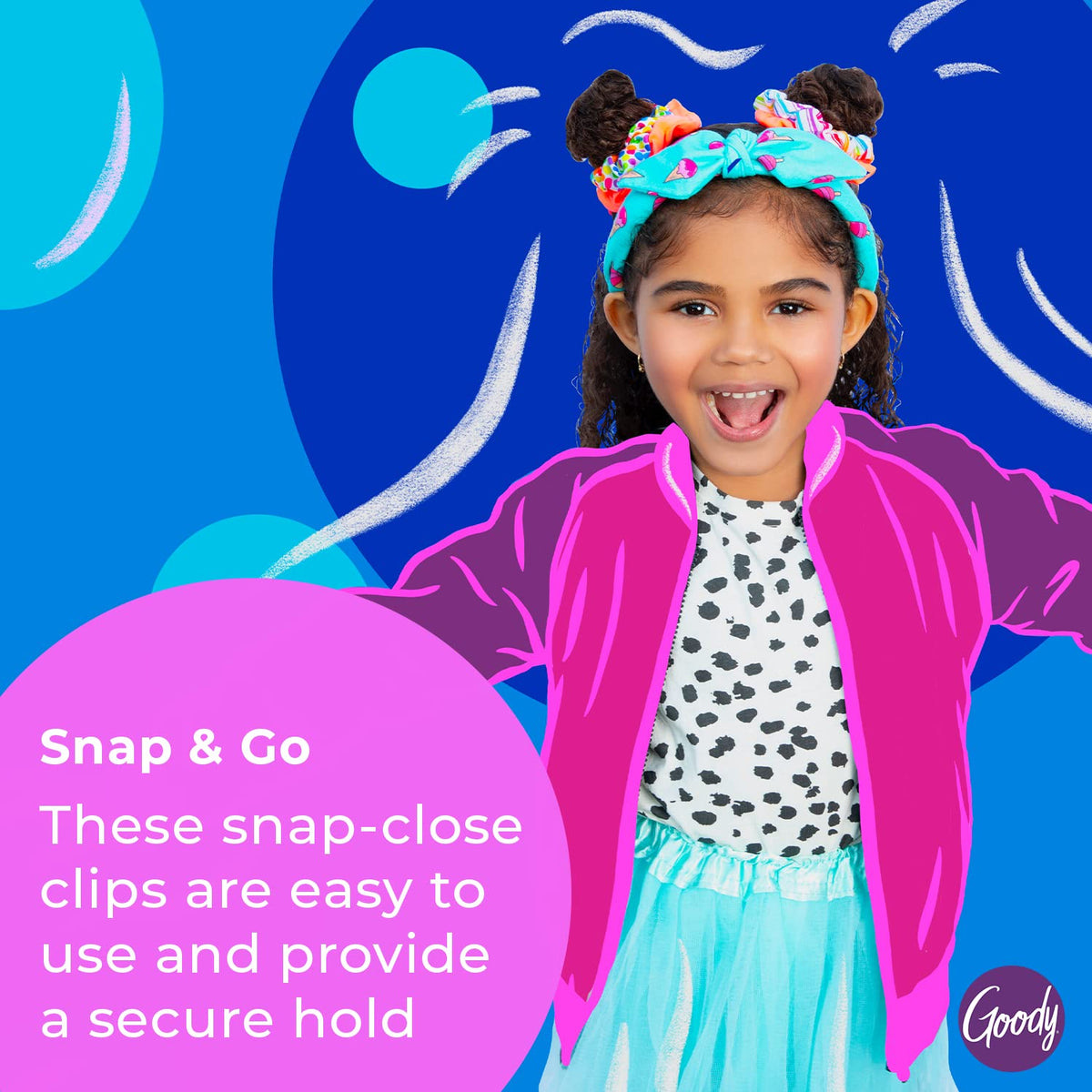 Goody Kids Mini Epoxy Contour Snap Clips - Daisy Charm, 8 count-041457328101-LR-116482-3-LR eShop