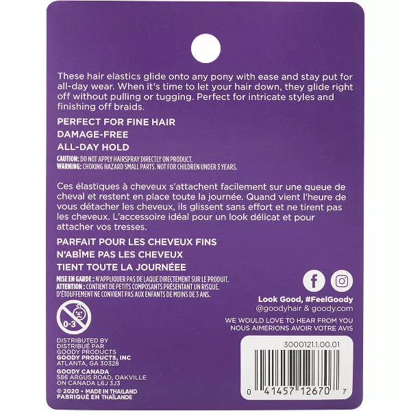 Goody Women's Classic Polybands - Black, 250 count-041457126707-LR-07202-2-LR eShop