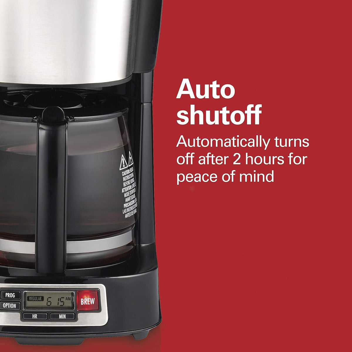Hamilton Beach Mini Electric Drip Coffee Maker - Black, 5 cups-040094461110-LR-346256-11-LR eShop