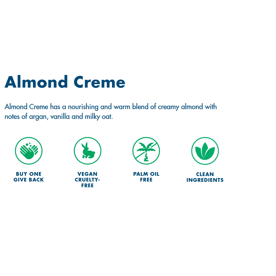 HAND IN HAND Liquid Hand Soap - Almond Creme, 10 oz-810058840608-LR-358244-2-LR eShop