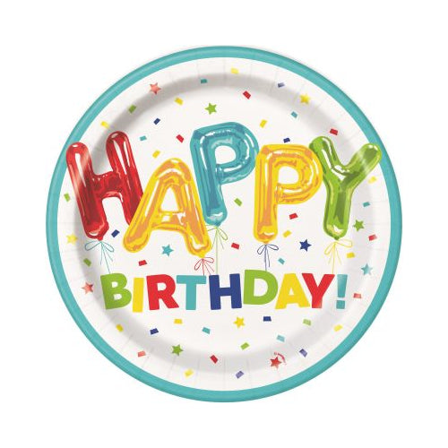 HAPPY BALLOON BDAY 9" PLATE-011179731053-LR-333426-1-LR eShop