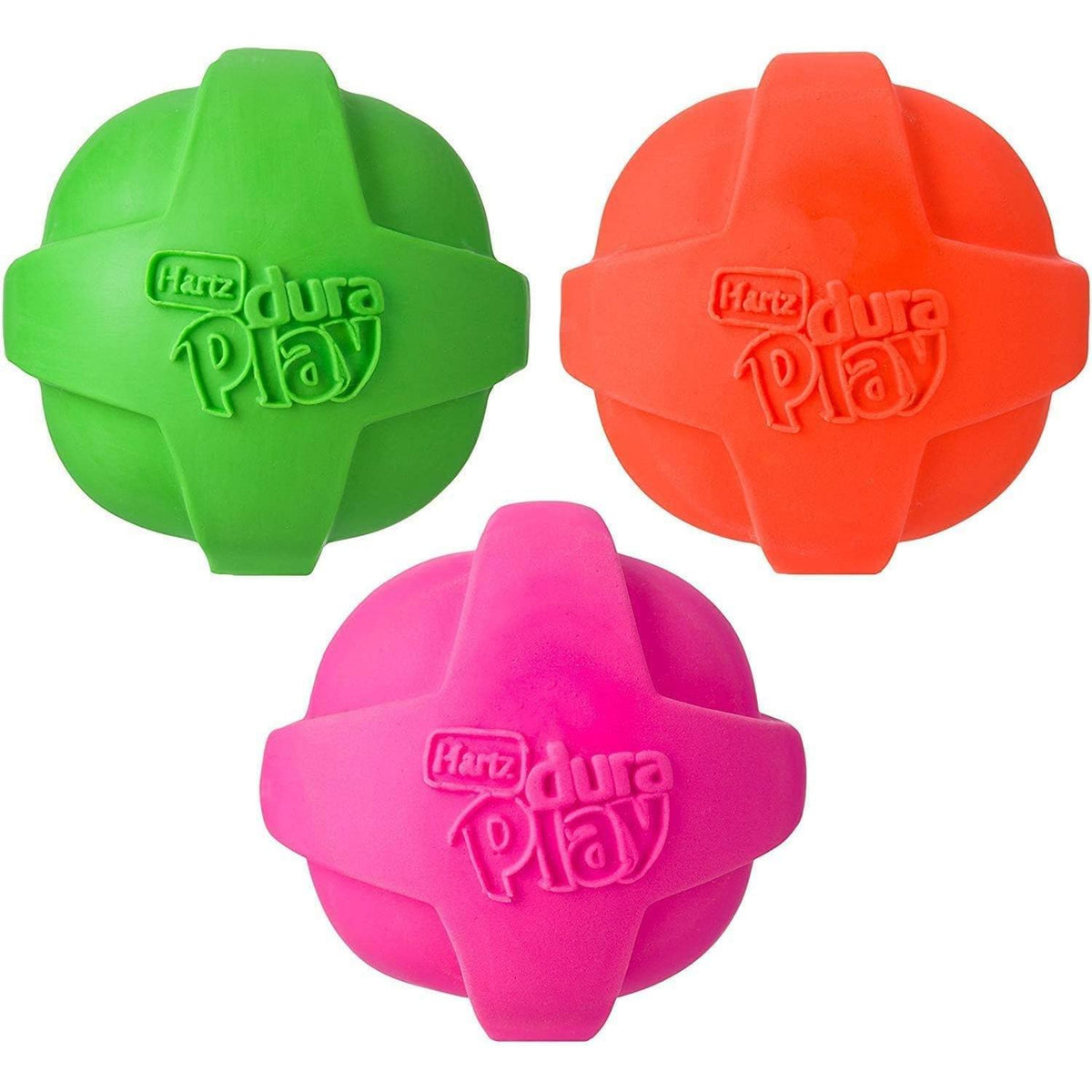 Hartz Dura Play Latex Ball Dog Toy, Assorted Colors-032700993931-LR-190014-2-LR eShop