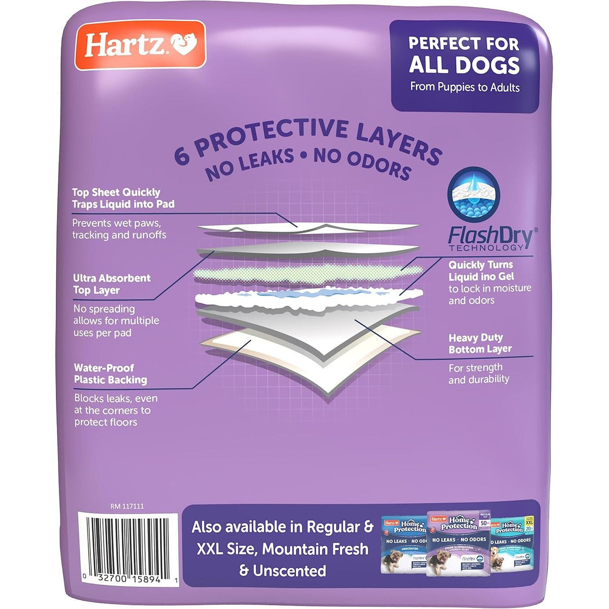 Hartz Home Protection Lavender Scented Dog Pads - 3XL, 14 count-032700158941-LR-342269-8-LR eShop