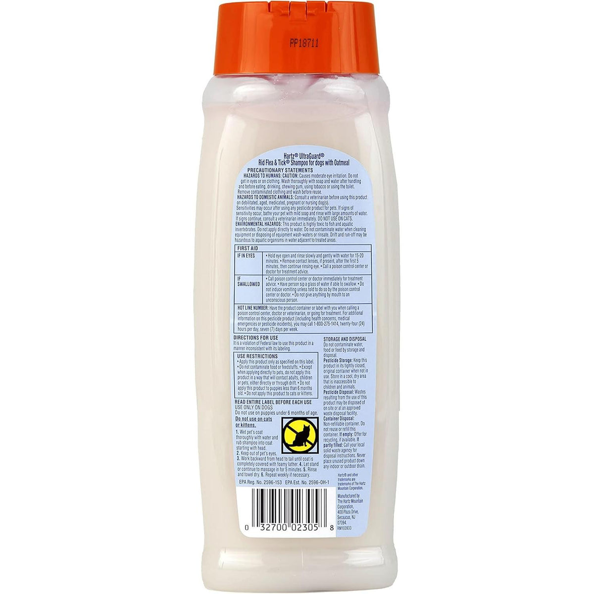 Hartz UltraGuard Rid Flea & Tick Oatmeal Dog Shampoo-032700023058-LR-218664-2-LR eShop