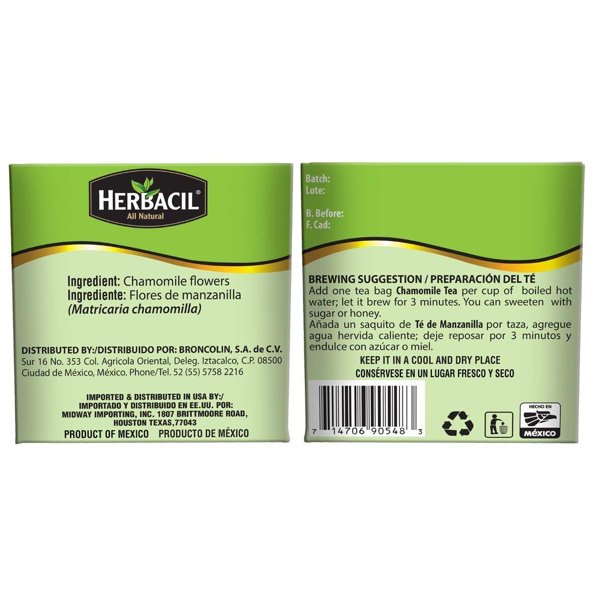 Herbacil Natural Chamomile Tea, 25 count-714706905483-LR-355665-2-LR eShop