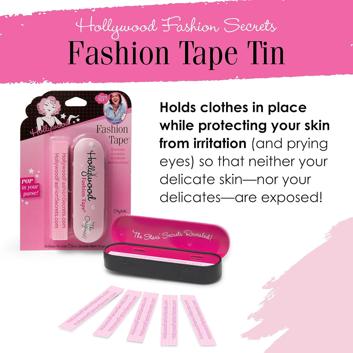 Hollywood Fashion Secrets Fashion Tape Strips, 36 count-816431004681-LR-307501-4-LR eShop