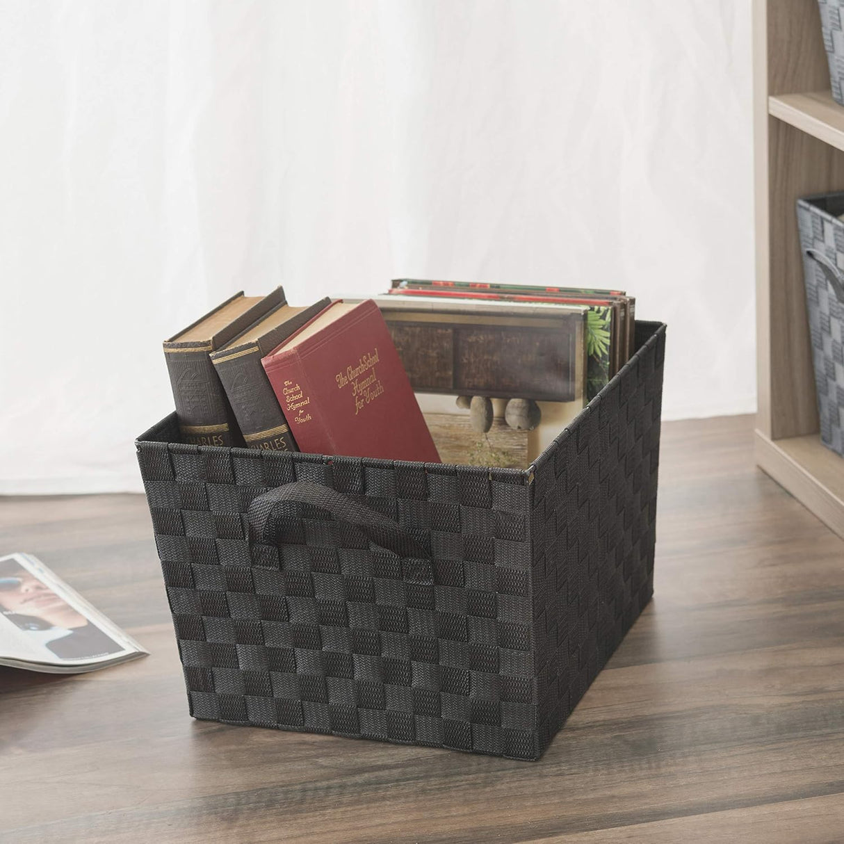 Home Basics Extra-Large Woven Storage Bin Black-886466493361-LR-340563-3-LR eShop