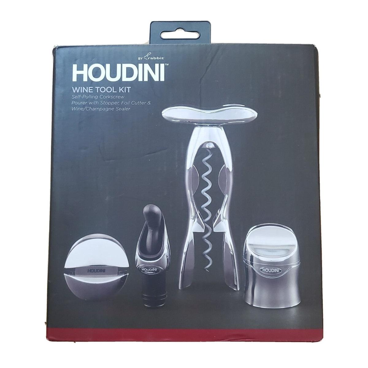 Houdini 4 Piece Wine Kit Bar Tool Set - Chrome-022578105314-LR-339253-1-LR eShop