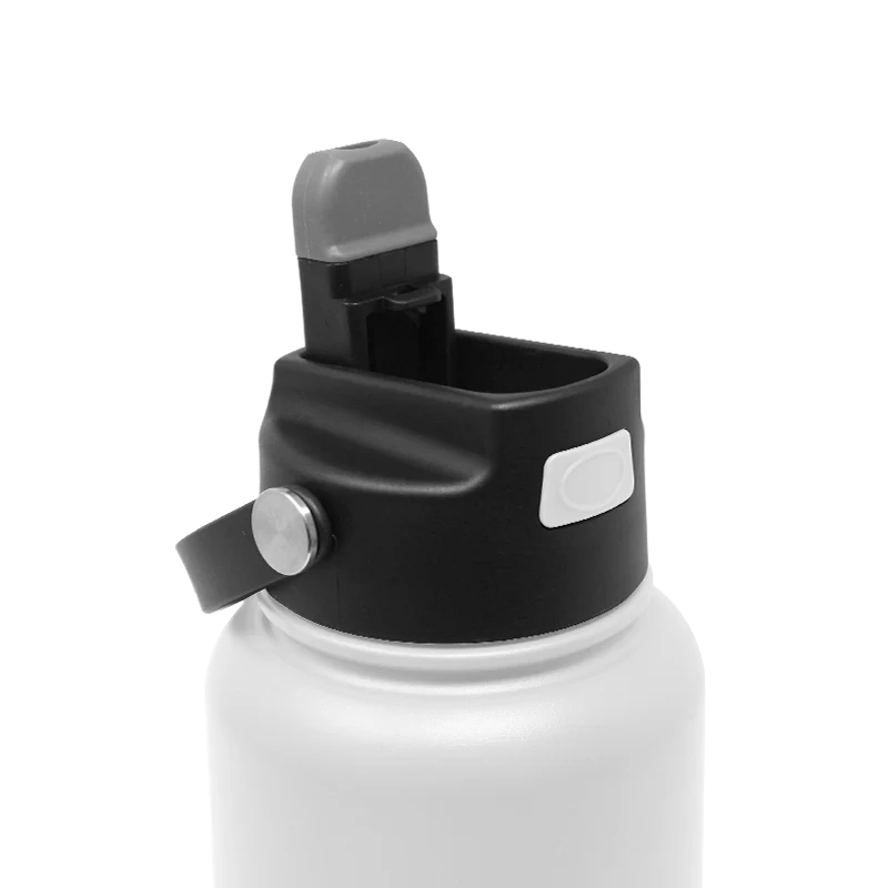 HYDRAFLOW Hybrid Bottle with Pop Up Straw, 34 oz - White-840034218060-LR-356187-2-LR eShop