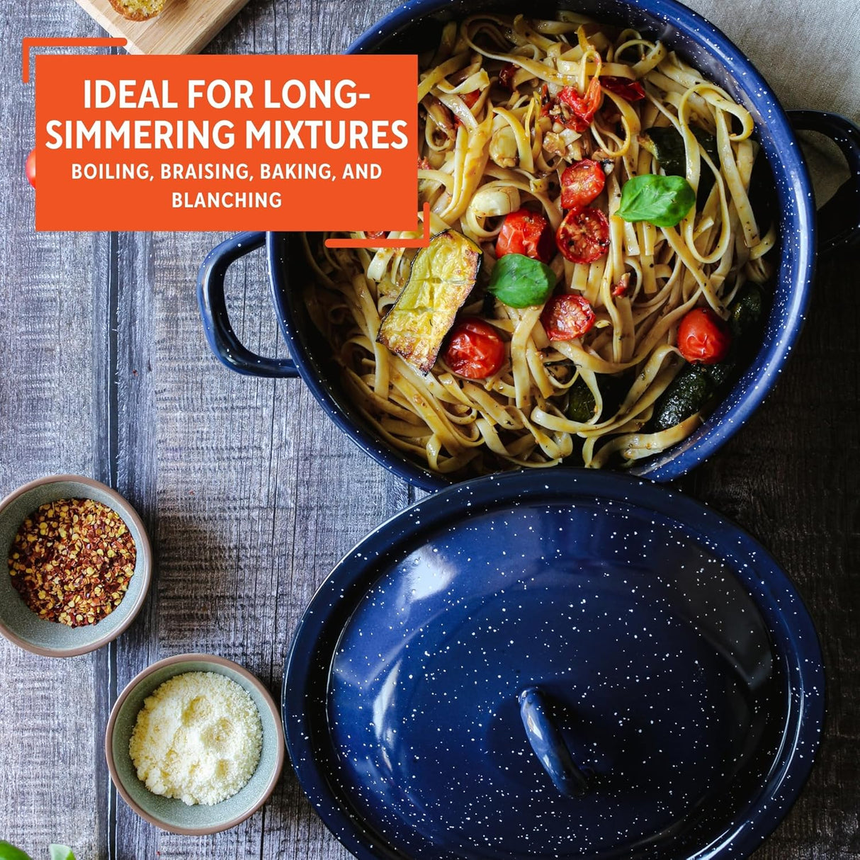 Imusa Blue Enamel Stock Pot with Lid, 12 Quart-094046100619-LR-276790-7-LR eShop