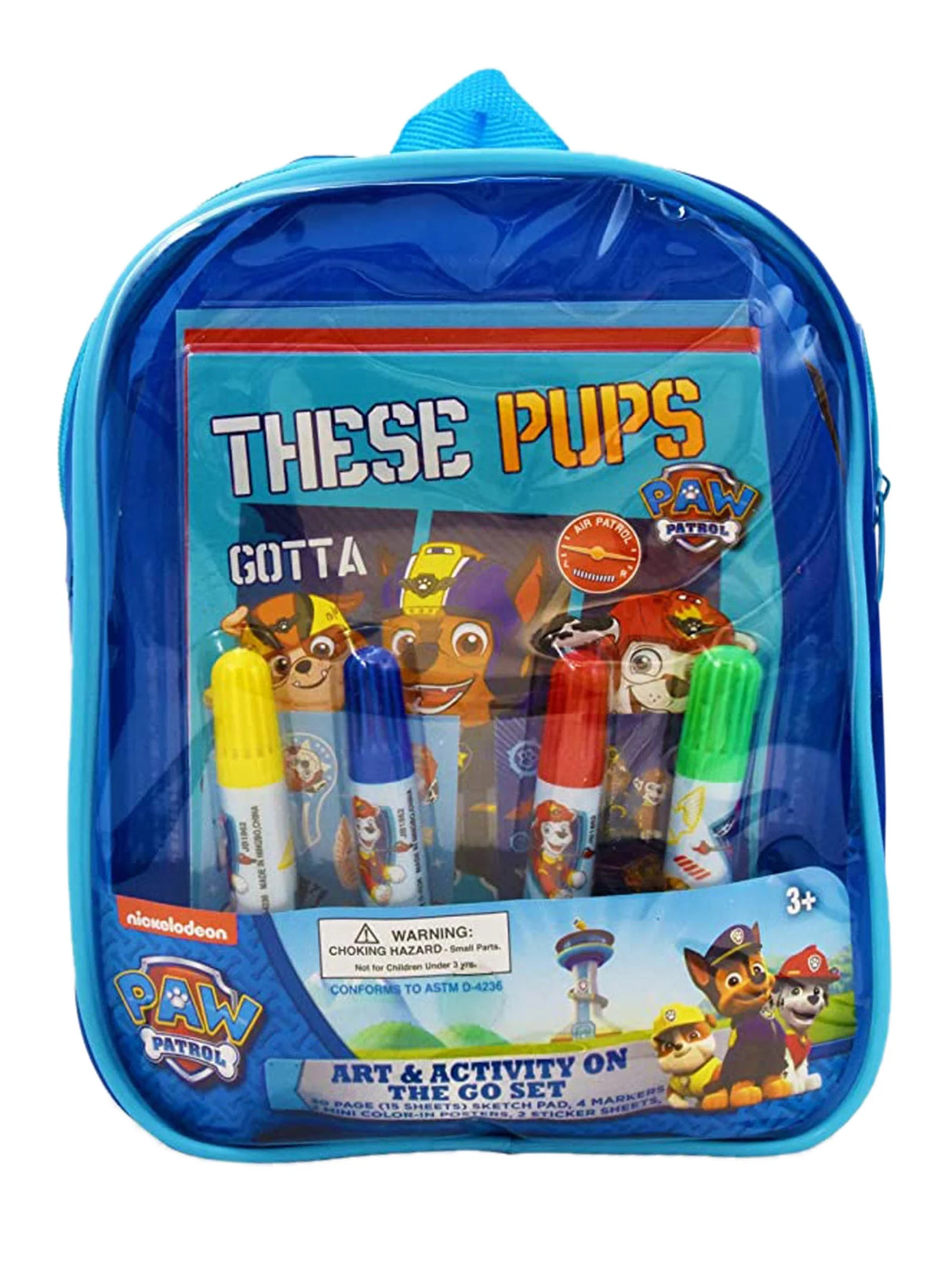 Inkology Paw Patrol Mini Back Pack Art & Activity Set-838157001157-LR-354253-1-LR eShop