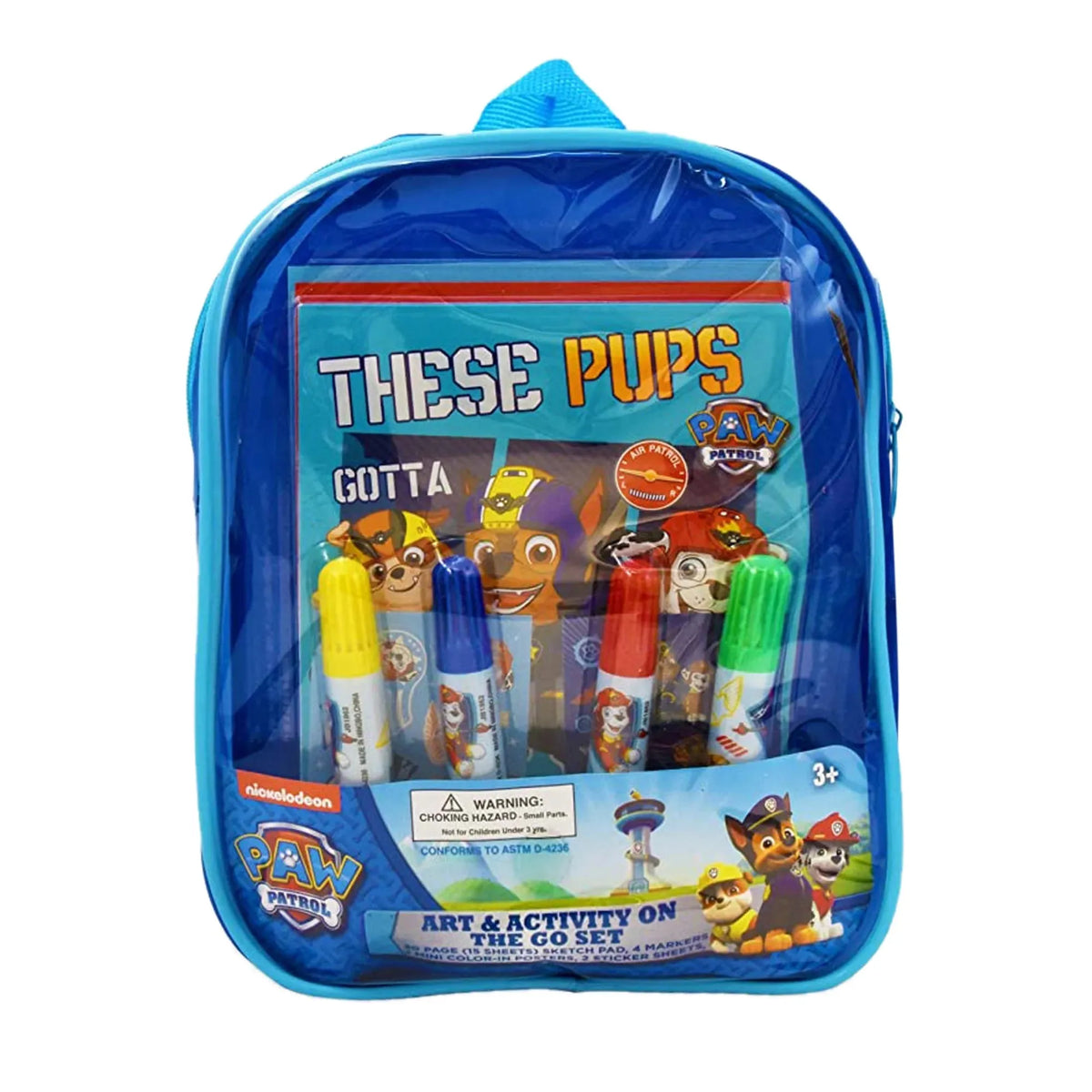 Inkology Paw Patrol Mini Back Pack Art & Activity Set-838157001157-LR-354253-1-LR eShop