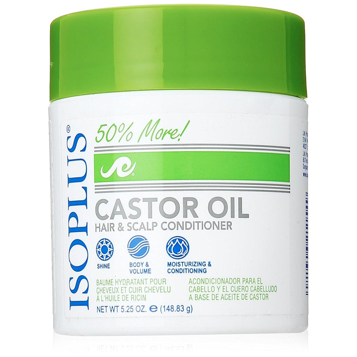 ISOPLUS Castor Oil Hair & Scalp Conditioner, 5.25 oz-021306211549-LR-237311-1-LR eShop