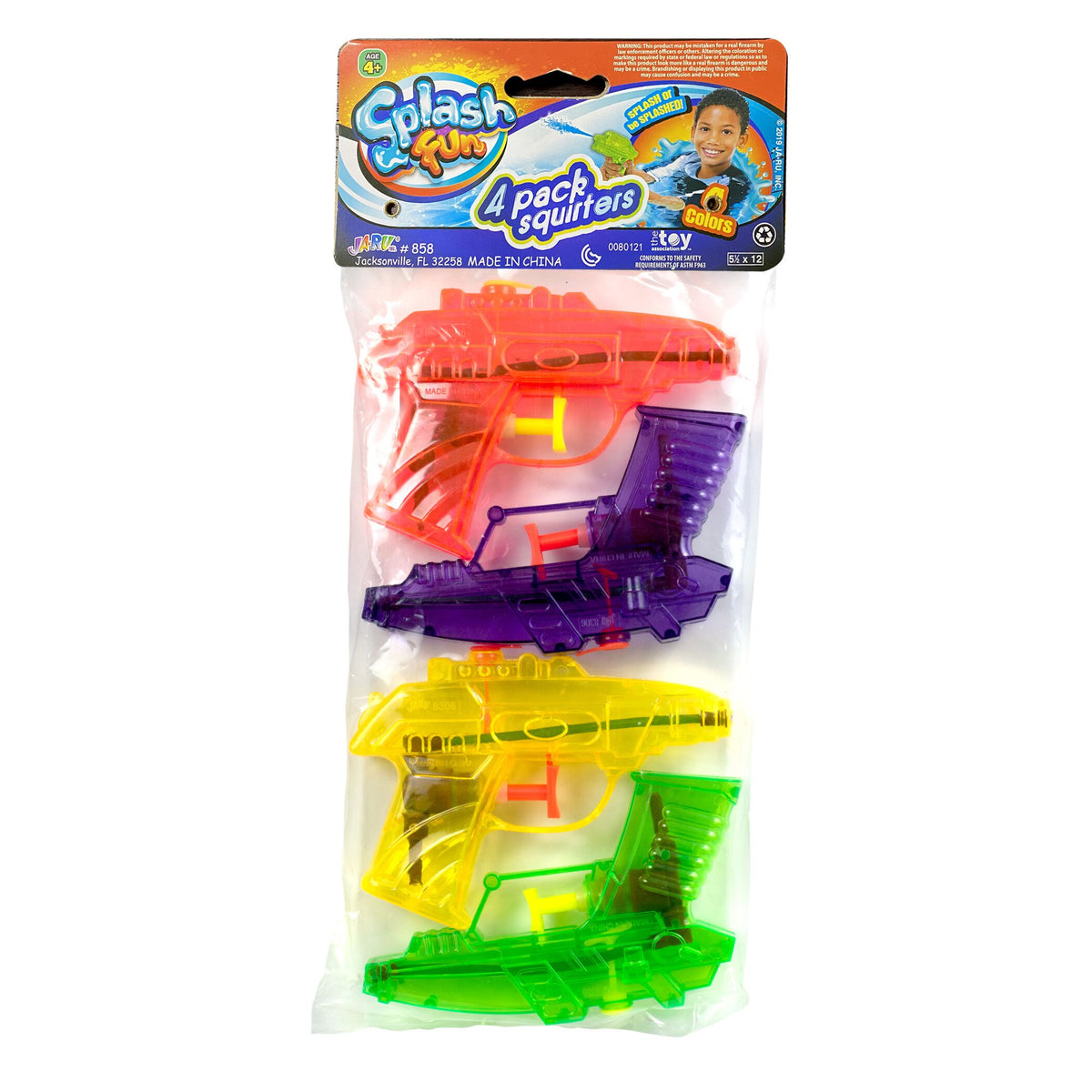 JA-RU Splash Fun Water Squirters, 4 count-075656008588-LR-108672-1-LR eShop