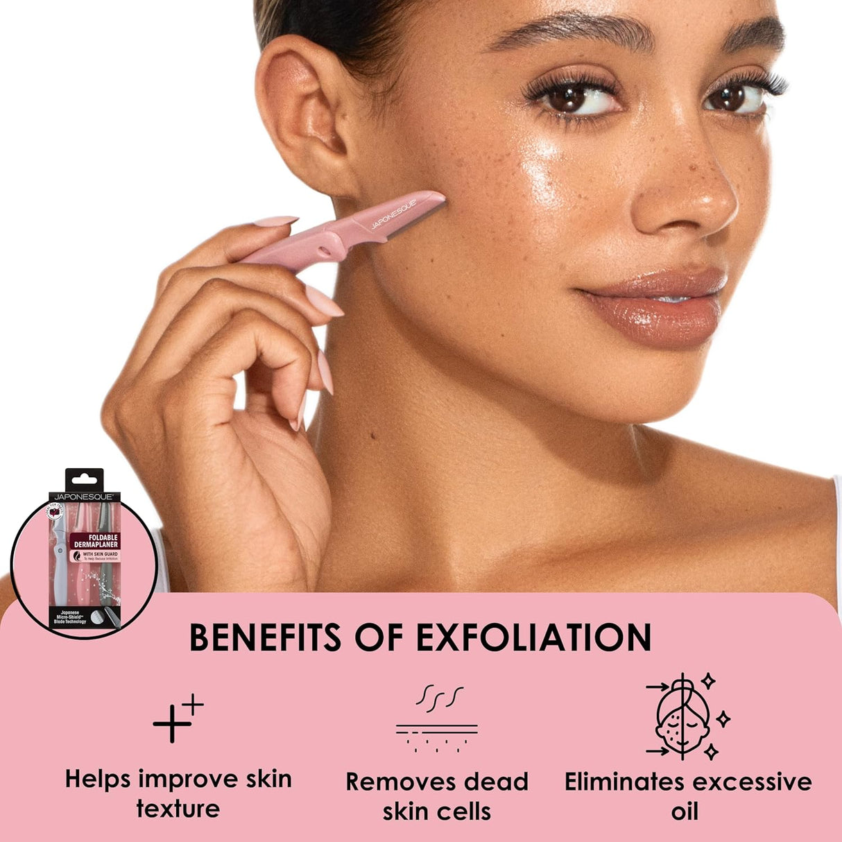 JAPONESQUE Foldable Dermaplaner Facial Razors, 3 count-639428593476-LR-347760-3-LR eShop