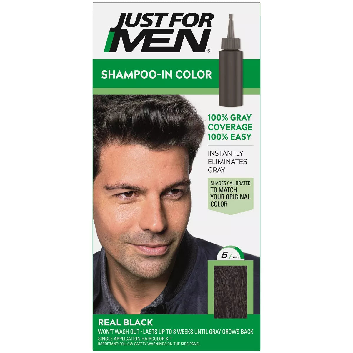 Just For Men Shampoo-In Hair Color For Men - Real Black H-55-011509049353-LR-262960-1-LR eShop