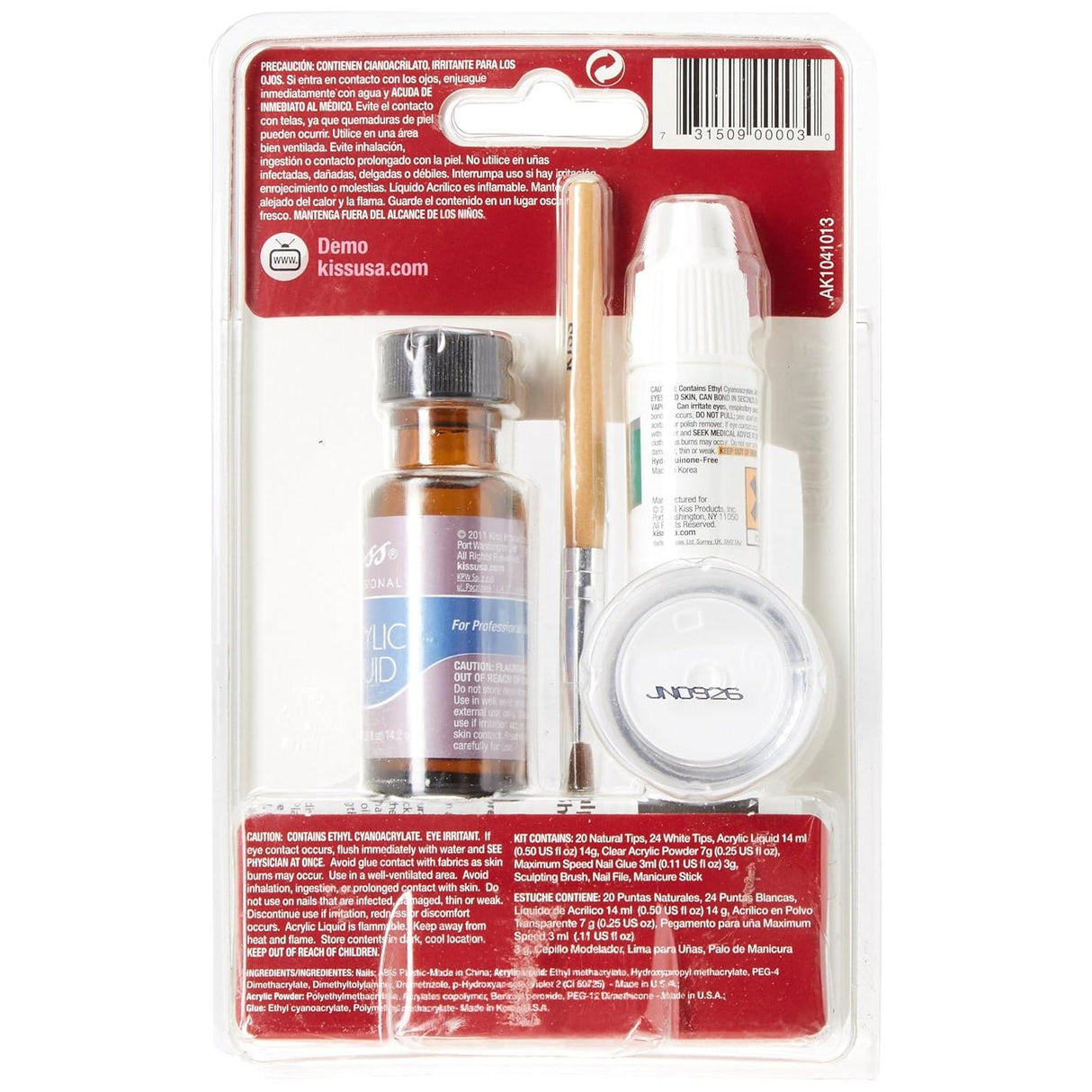 KISS Acrylic French Manicure Fake Nails Sculpture Kit - Natural-731509000030-LR-138440-3-LR eShop