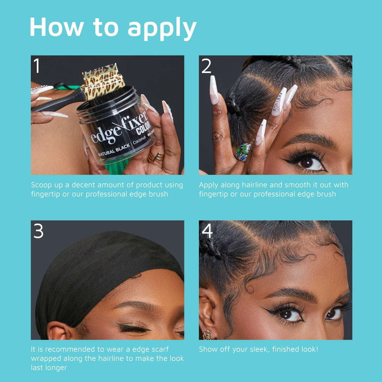 KISS Colors & Care Boar Bristle 4-in-1 Edge Brush-731509823127-LR-354829-4-LR eShop