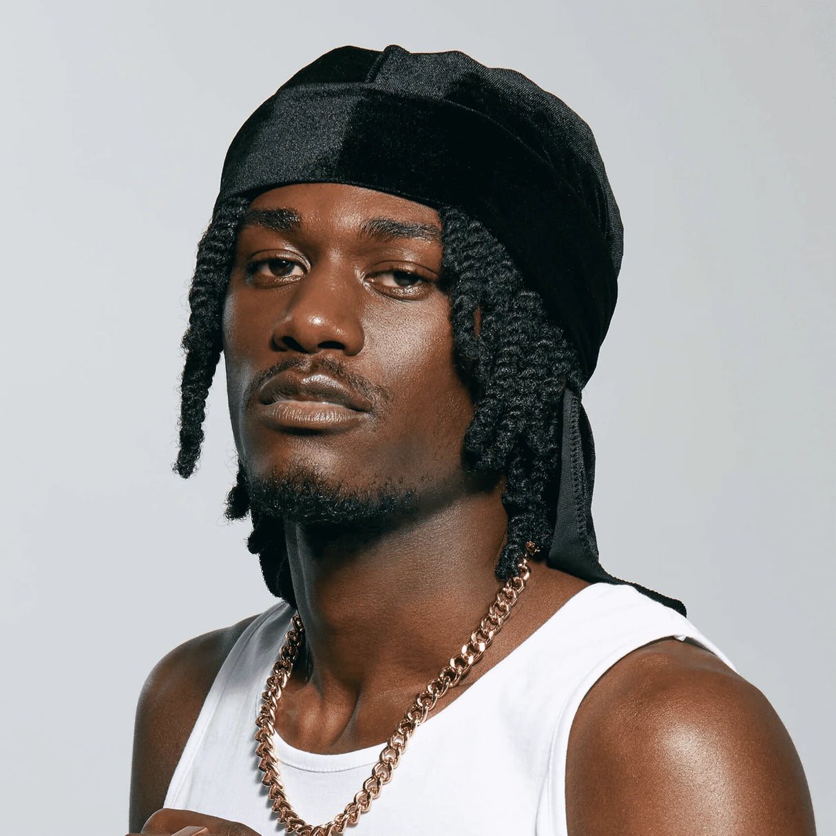 KISS Colors & Care Power Wave Luxe Durag, One size - Black Velvet-731509823073-LR-354827-6-LR eShop