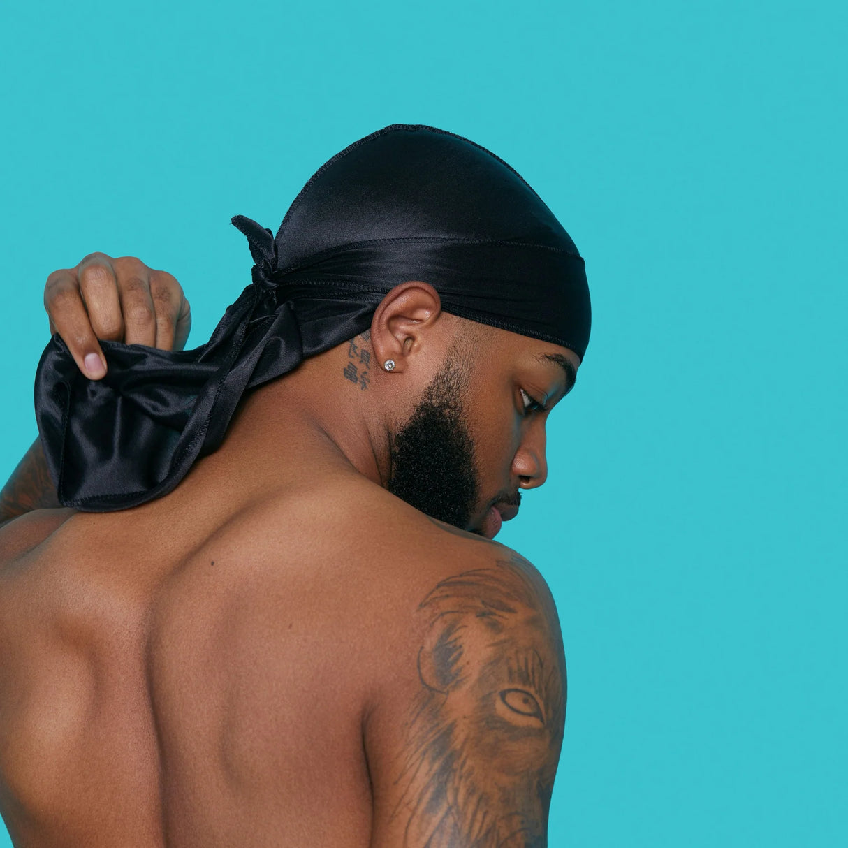 KISS Colors & Care Power Wave Silky Durag, One size - Black Satin-731509772135-LR-354815-5-LR eShop