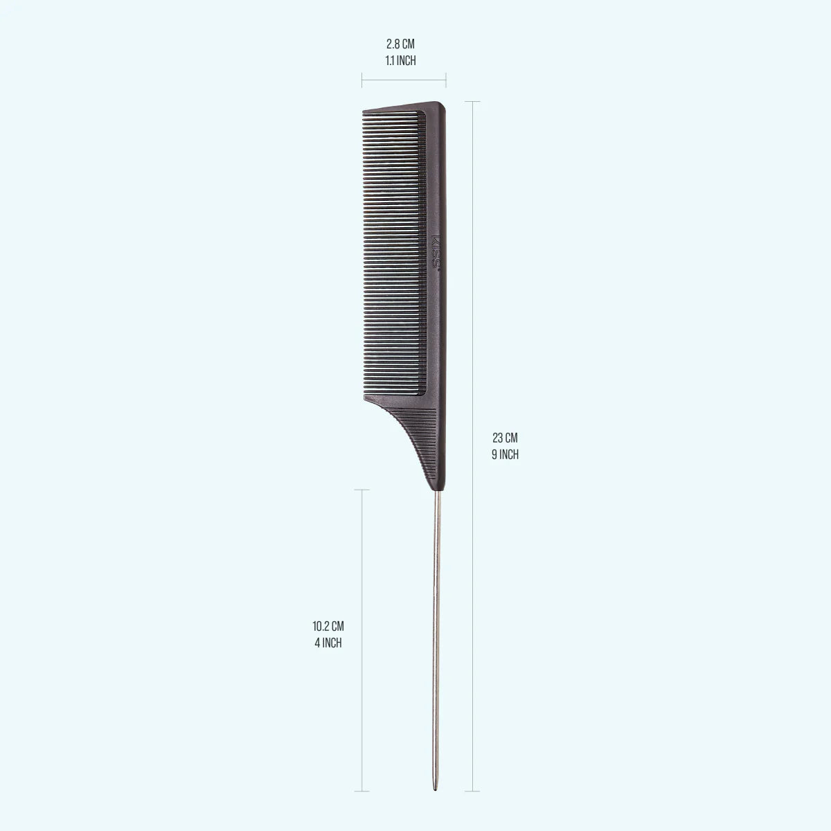 KISS Colors & Care Professional Carbon Fiber Pin Tail Parting Comb-731509772210-LR-354817-7-LR eShop