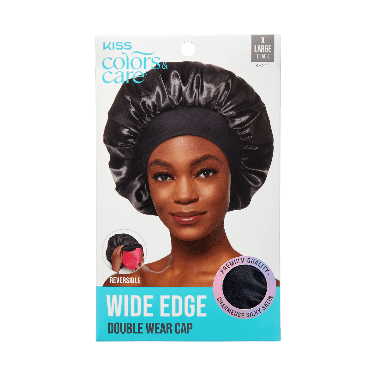 KISS Colors & Care Silky Satin Double Wear Cap, XL - Black-731509864663-LR-354855-1-LR eShop