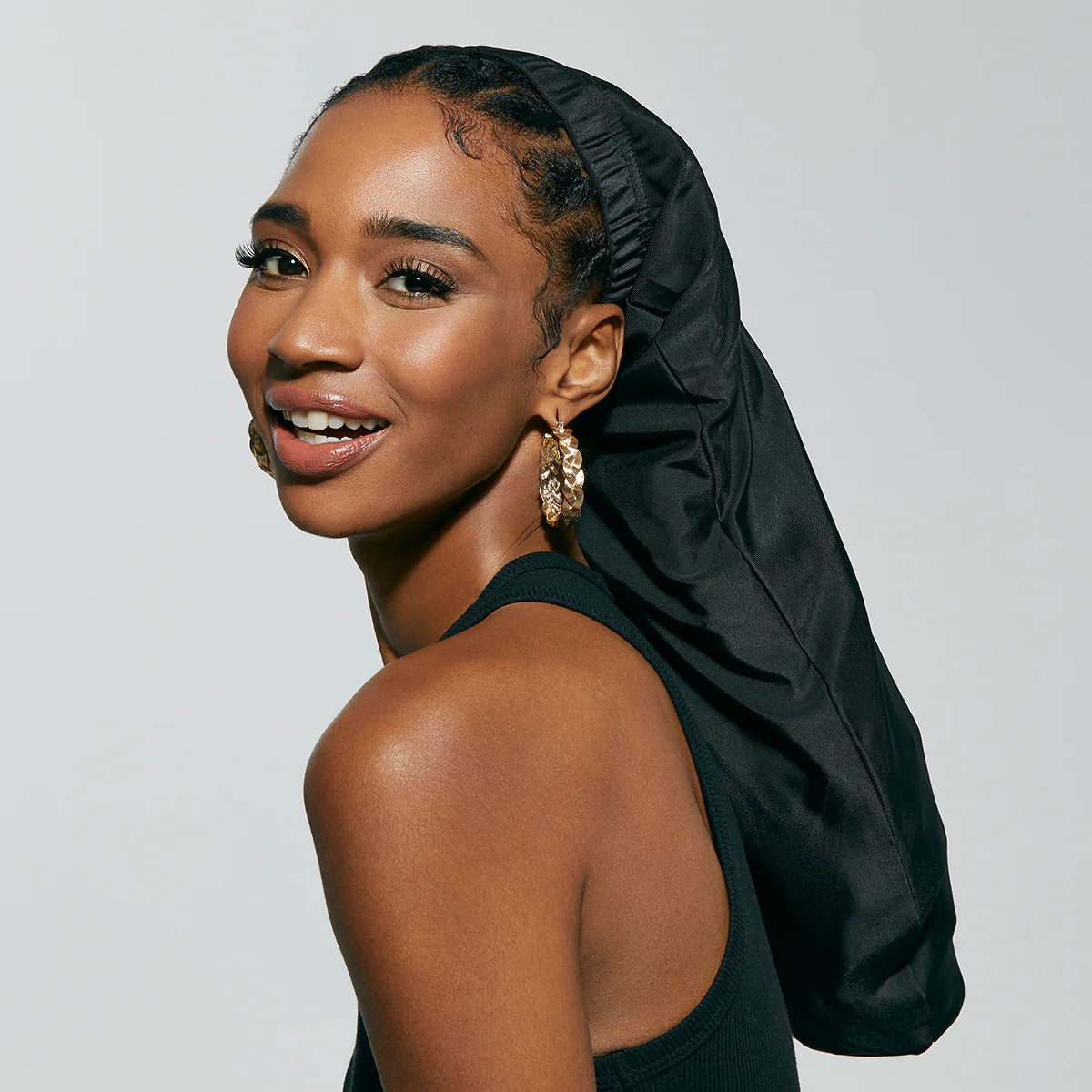 KISS Colors & Care Silky Spandex Braid or Loc Cap, Super Jumbo - Black-731509894486-LR-354874-3-LR eShop