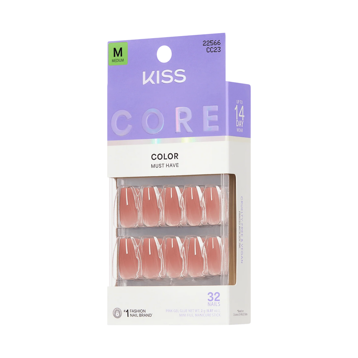 KISS Core Color Premium Faux Nails - Jubilation-731509225662-LR-359977-8-LR eShop