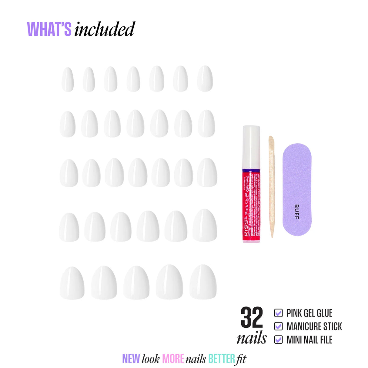 KISS Core Color Premium Faux Nails - Lyrical-731509225679-LR-359978-2-LR eShop