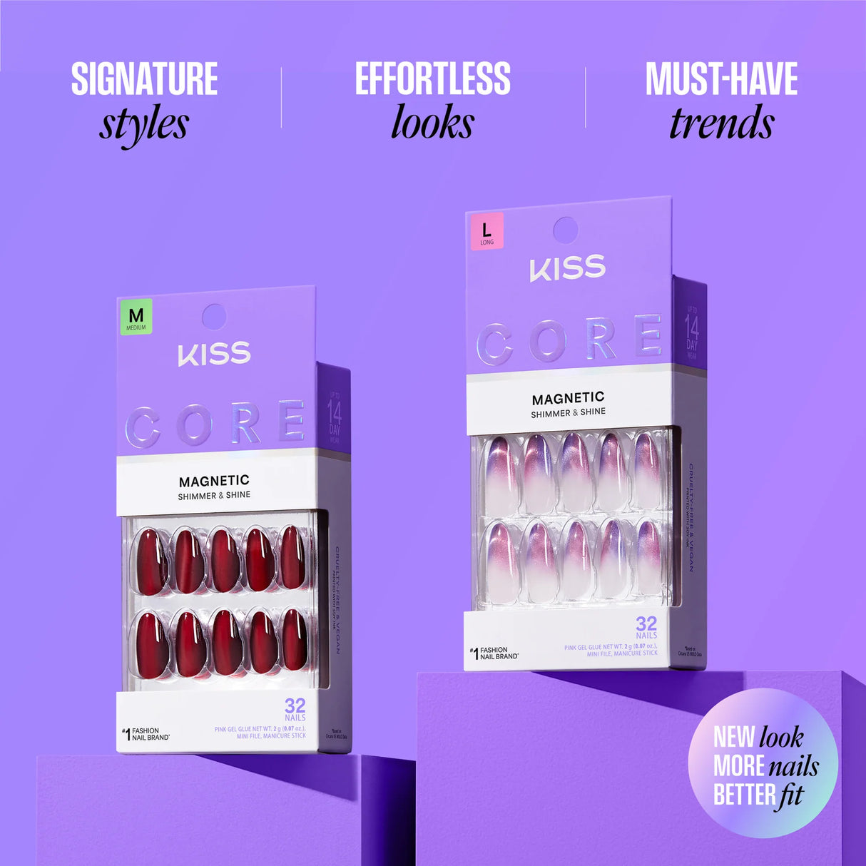 KISS Core Premium Faux Nails - Amazon Falls-731509226515-LR-359993-13-LR eShop