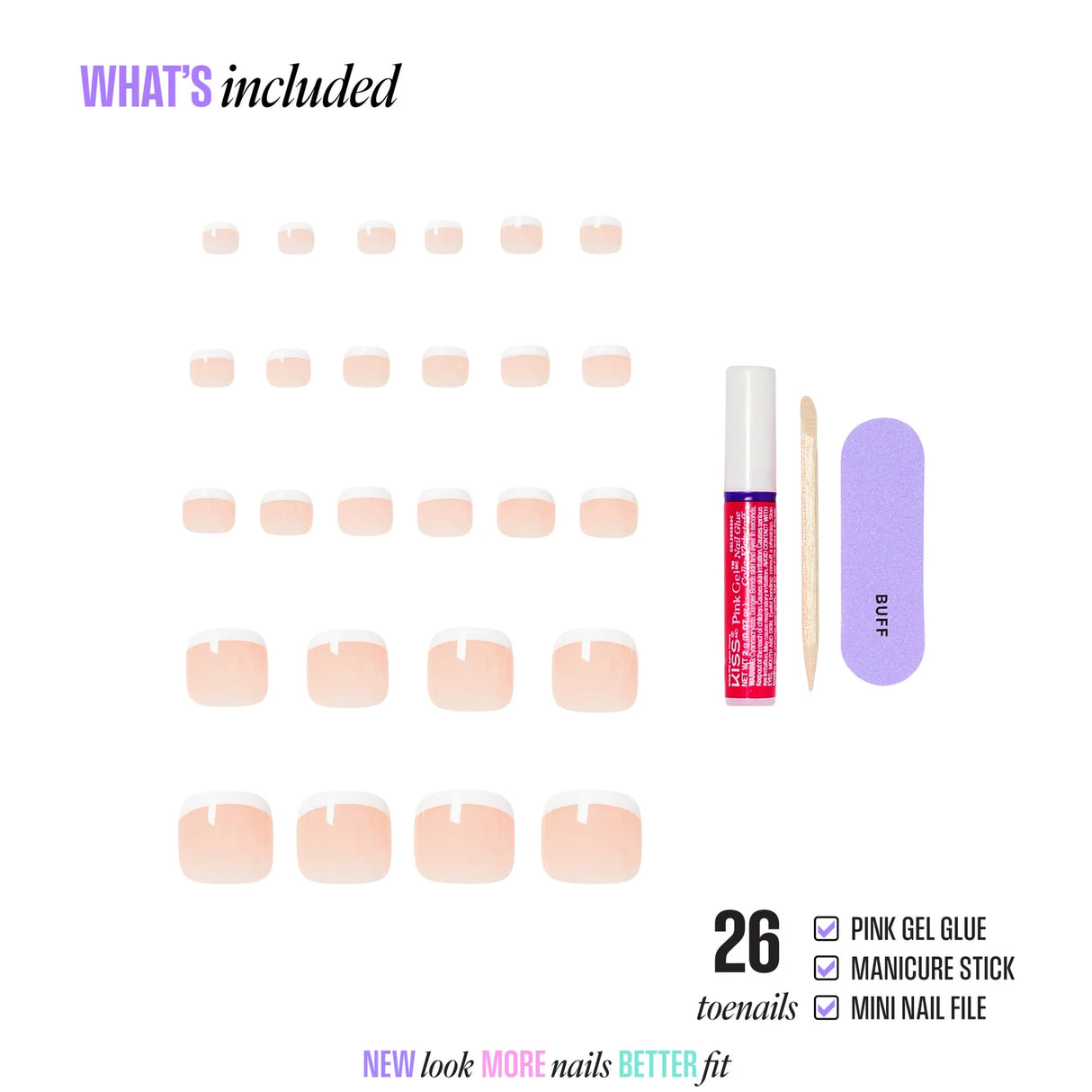 KISS Core Premium Faux Toenails - Two Of A Kind-731509227796-LR-360001-3-LR eShop