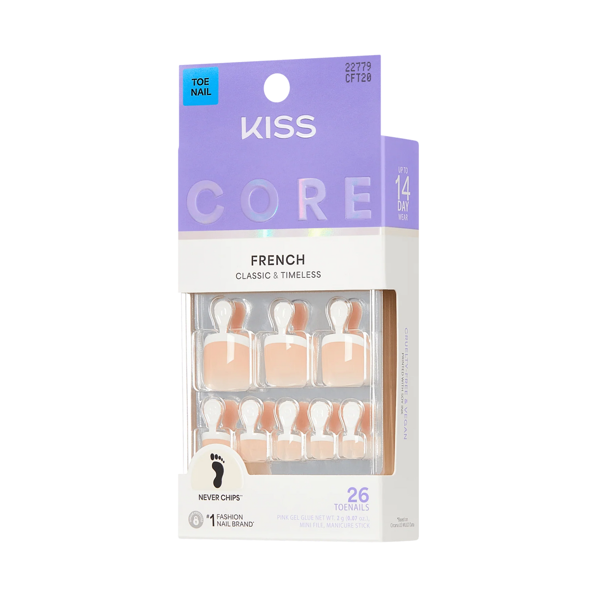 KISS Core Premium Faux Toenails - Two Of A Kind-731509227796-LR-360001-5-LR eShop