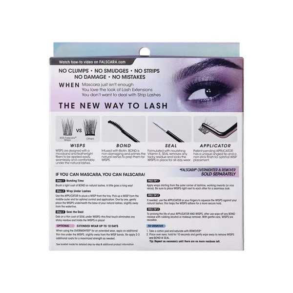 KISS Falscara Lash Extension Kit - Lengthening Wisps, 36 count-731509944556-LR-357294-4-LR eShop