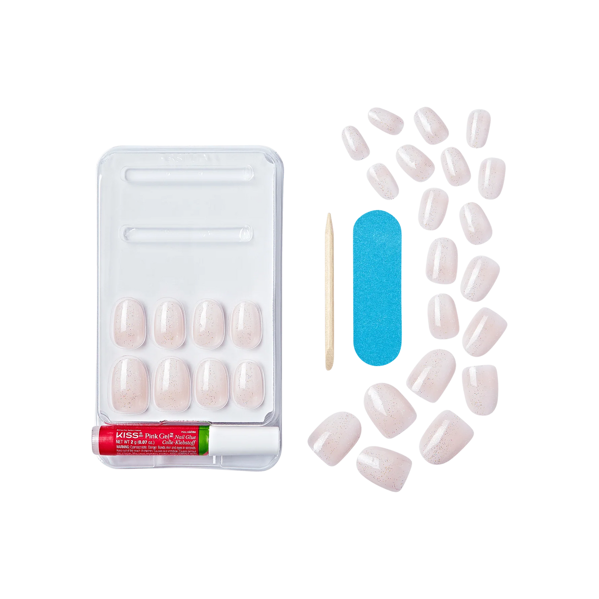 KISS Gel Fantasy Dreamdust Fake Nails - Silver Spoon-731509919783-LR-352036-3-LR eShop