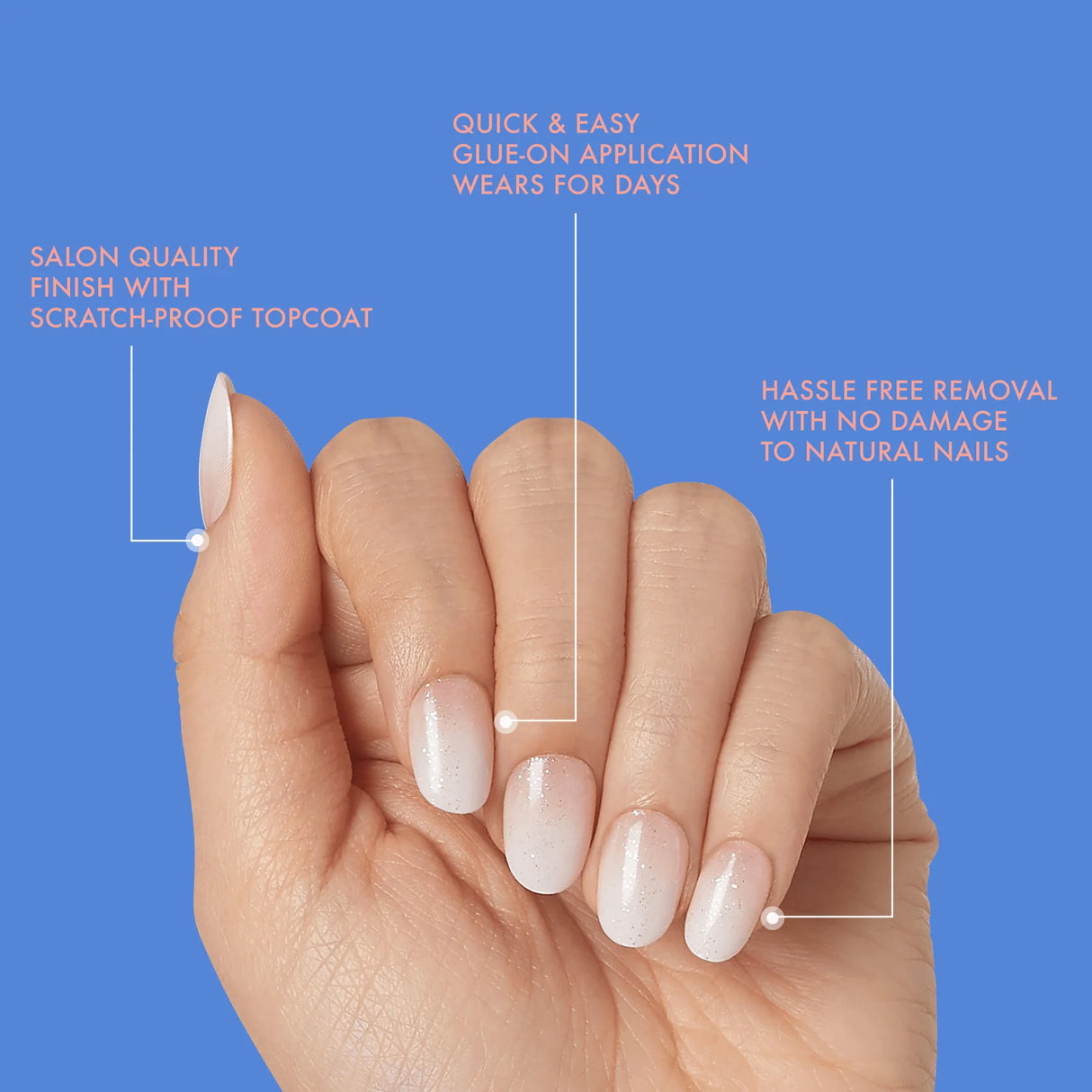 KISS Gel Fantasy Dreamdust Fake Nails - Silver Spoon-731509919783-LR-352036-7-LR eShop