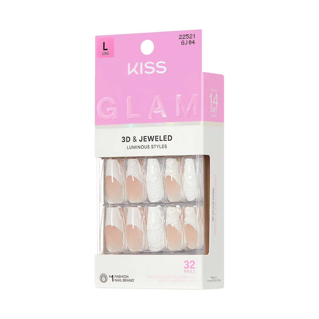 KISS Glam Premium Faux Nails - Breath Of Harmony-731509225211-LR-359972-10-LR eShop