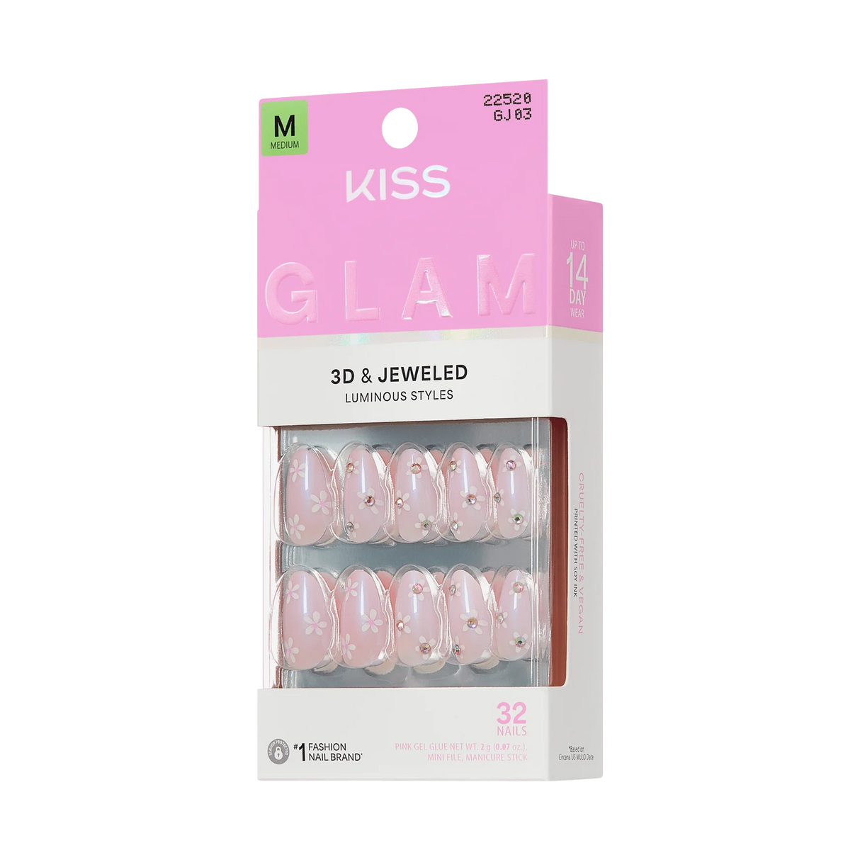 KISS Glam Premium Faux Nails - Breeze Of Bliss-731509225204-LR-359971-10-LR eShop