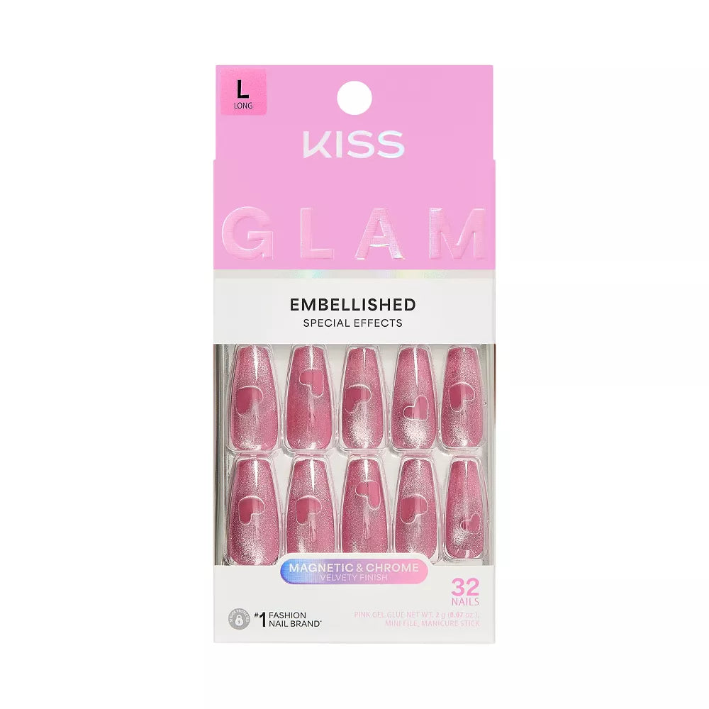 KISS Glam Premium Faux Nails - Pink Sugar-731509225136-LR-359968-1-LR eShop