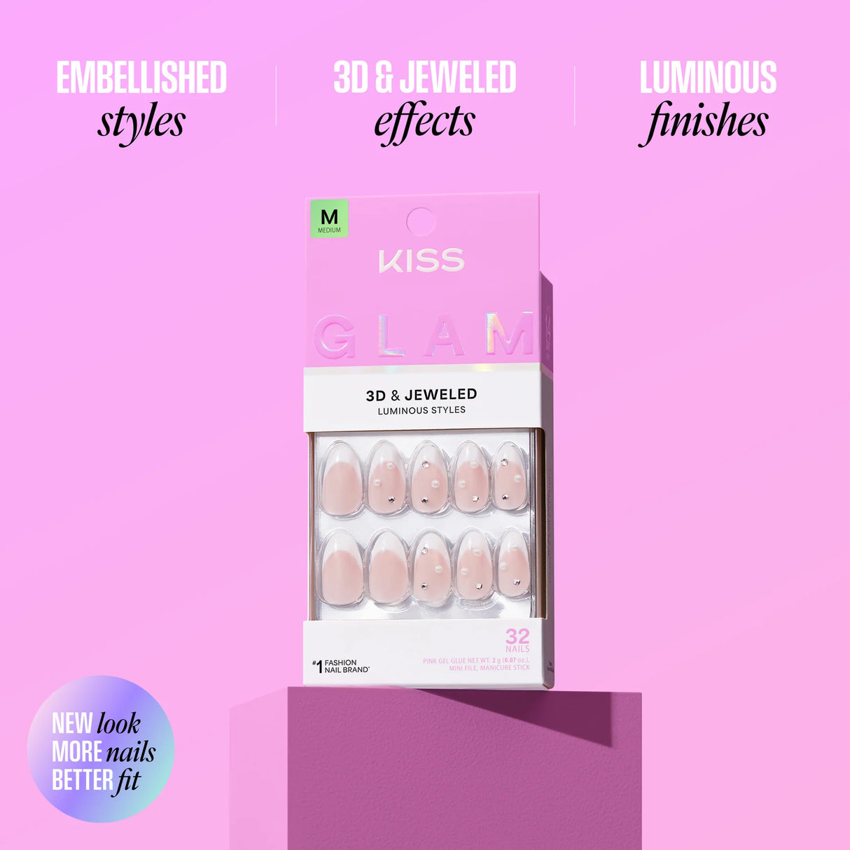 KISS Glam Premium Faux Nails - Wrapped in Beauty-731509225198-LR-359970-14-LR eShop