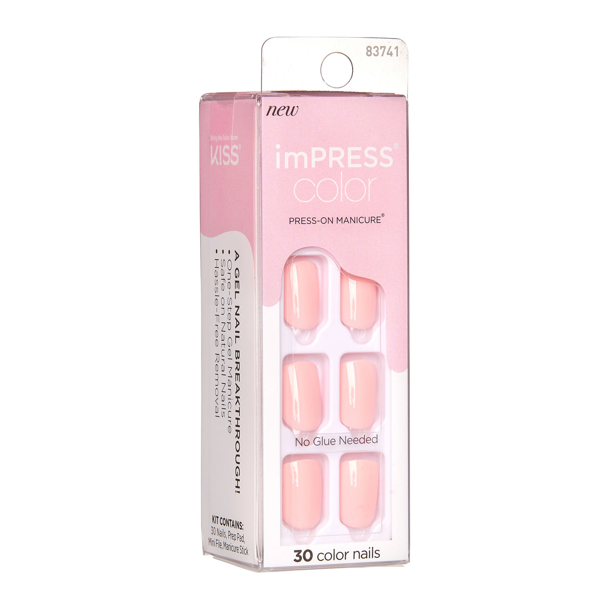KISS imPRESS Color Press-On Fake Nails - Pick Me Pink-731509837414-LR-338433-4-LR eShop