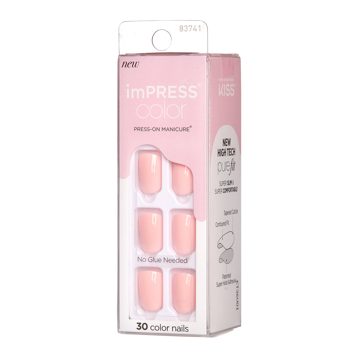 KISS imPRESS Color Press-On Fake Nails - Pick Me Pink-731509837414-LR-338433-5-LR eShop