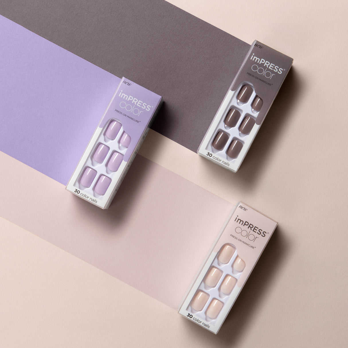 KISS imPRESS Color Press-On Fake Nails - Picture Purplect-731509837469-LR-338438-10-LR eShop