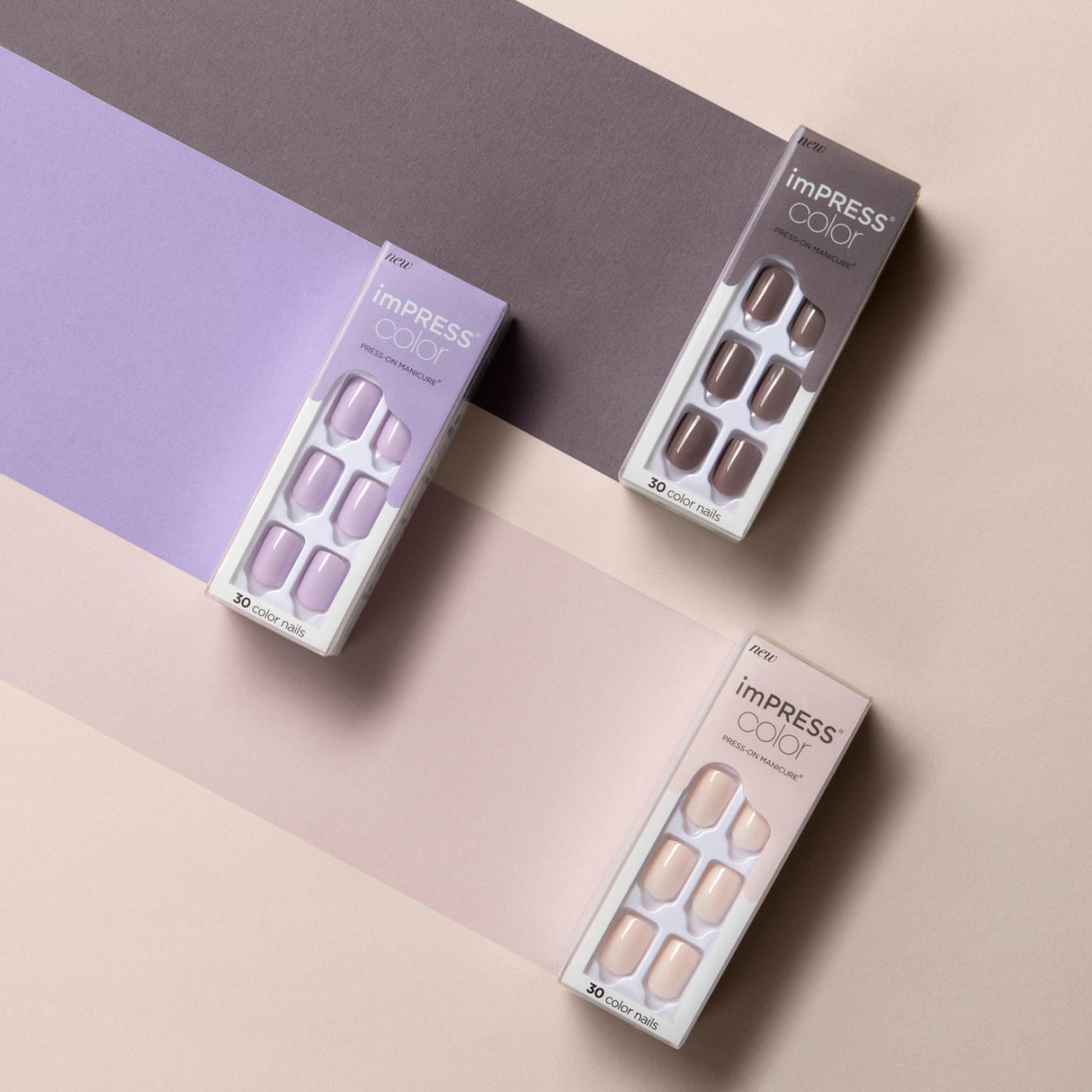 KISS imPRESS Color Press-On Fake Nails - Picture Purplect-731509837469-LR-338438-10-LR eShop