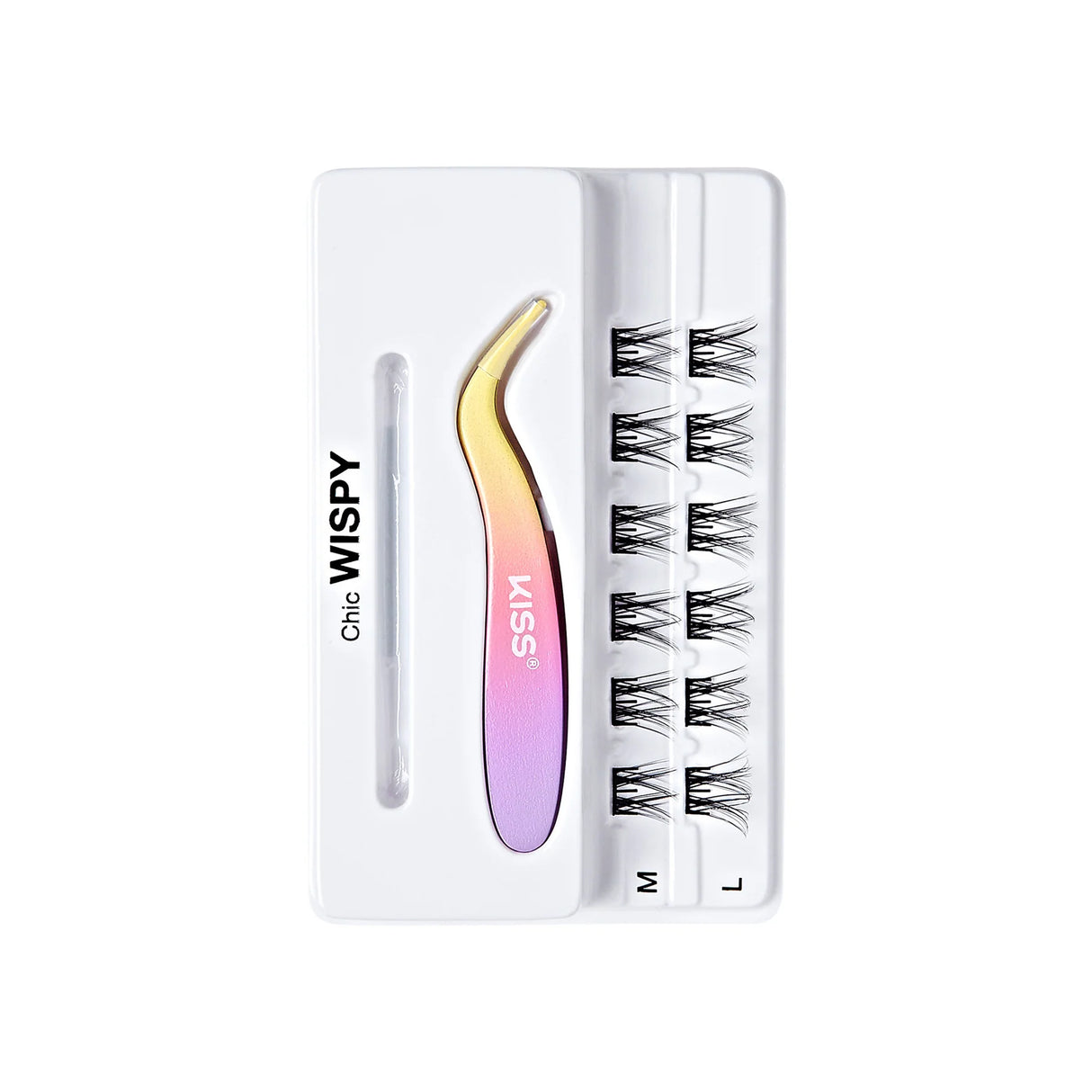 KISS imPRESS Falsies Individual Lashes With Mini Applicator - Chic Wispy, 12 count-731509913187-LR-352003-3-LR eShop